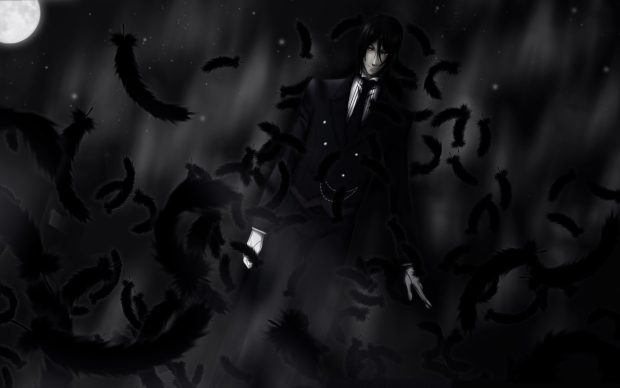 Black Butler Sebastian Desktop Background.