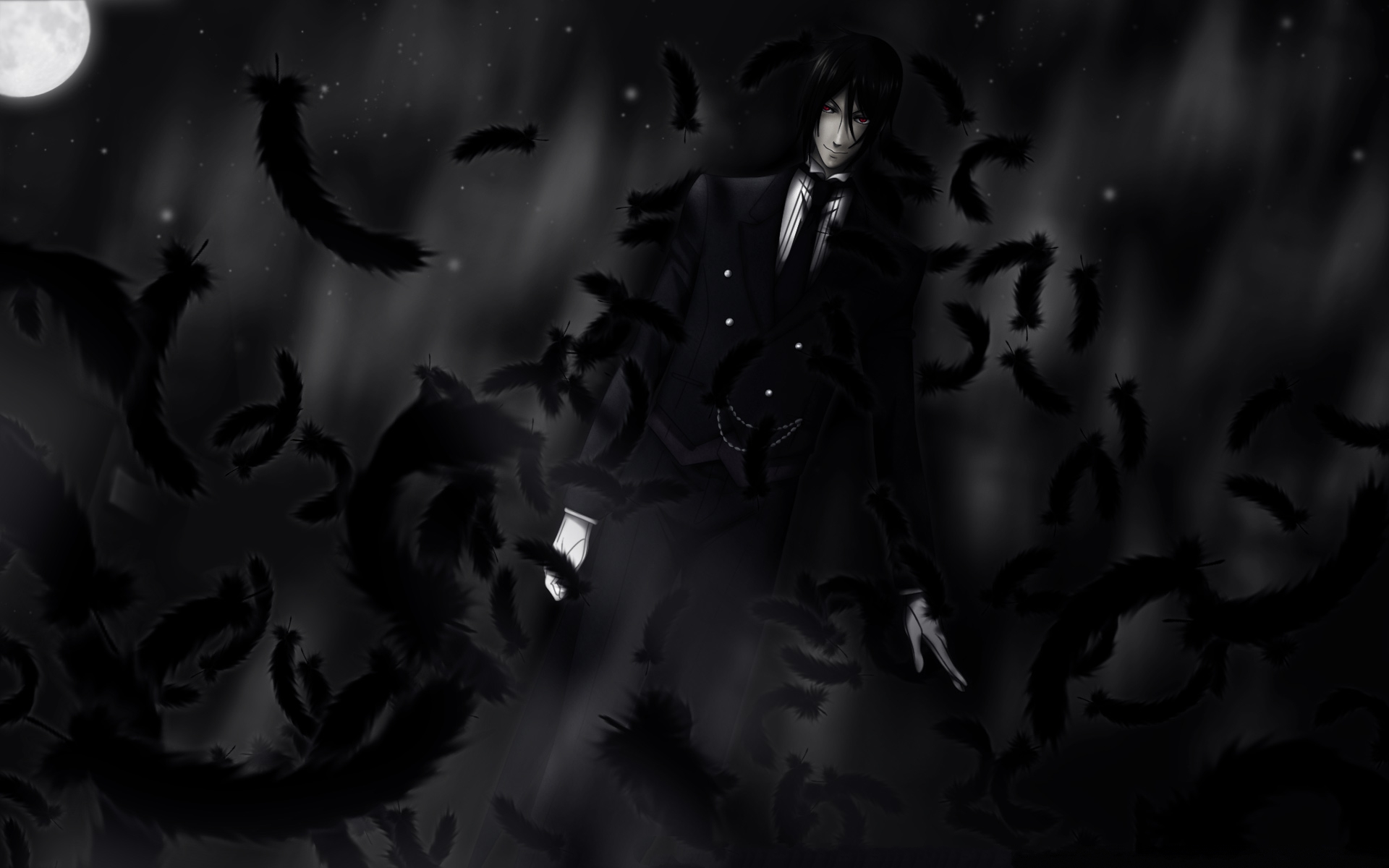 Black Butler Sebastian Ciel 4K wallpaper download