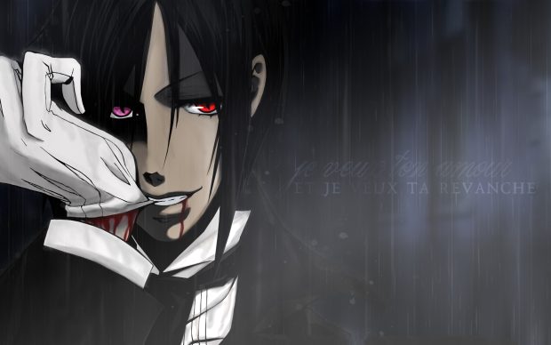 Black Butler Sebastian Desktop Wallpaper.