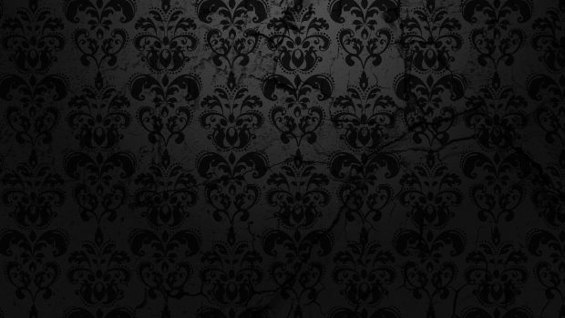 Black Flower Wallpaper Pattern.