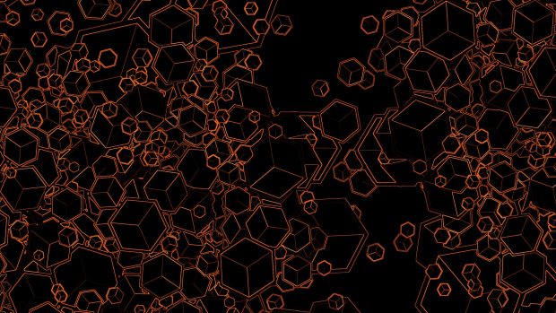 Black and Orange Desktop Background.