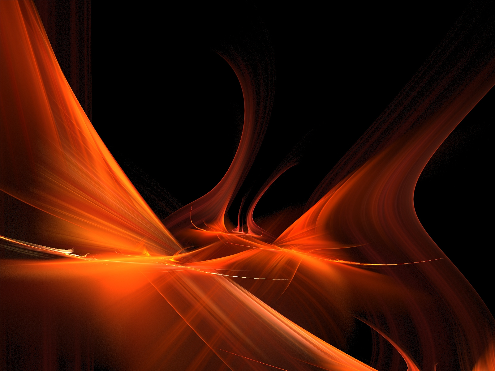 Black and Orange Desktop Wallpaper