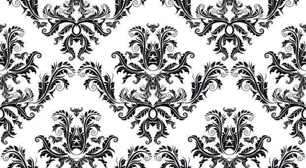 Black and white pattern hd wallpaper.