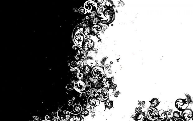 Black light lines patterns wallpaper flower image.
