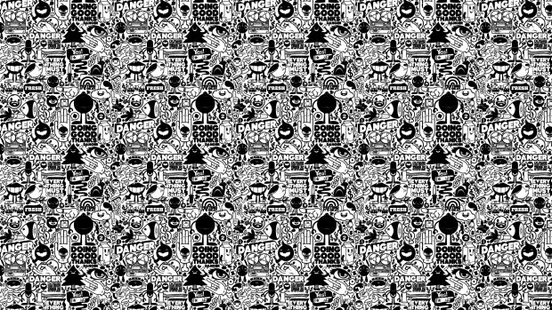 Black white texture design creativity surface 3840x2160.