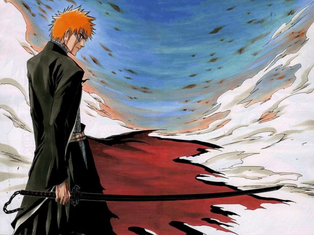 Bleach Ichigo Background Widescreen.