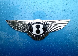 Blue Bentley Logo Background.