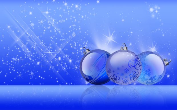 Blue Christmas HD Wallpaper.