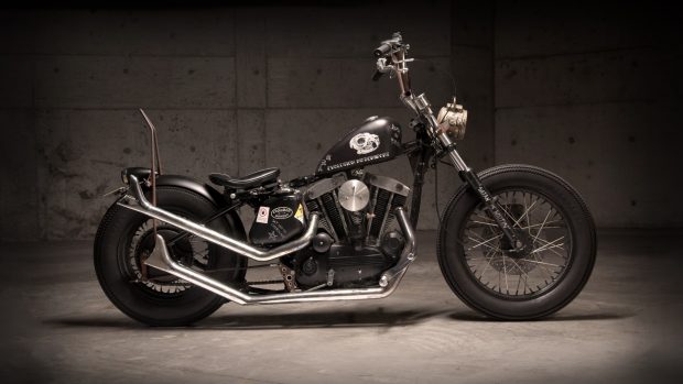 Bobber Motorcycle Full HD Wallpaper.