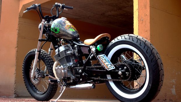 Bobber Motorcycle HD Background.