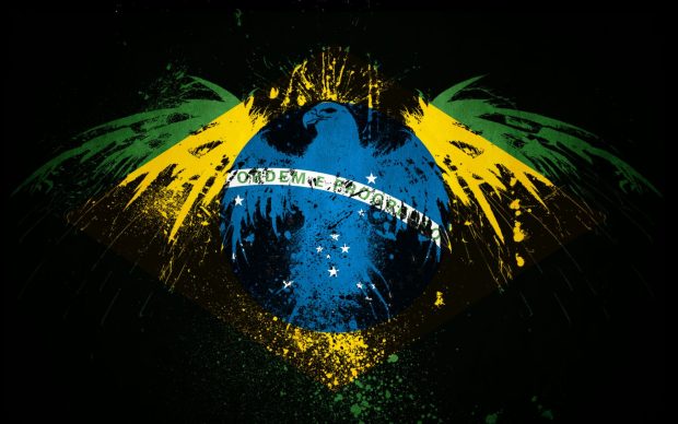 Brazil Flag Desktop Wallpaper.