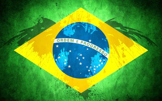Brazil Flag Widescreen Wallpaper.