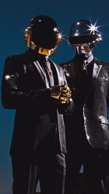 Bright Daft Punk iPhone 7 wallpaper 1080x1920.