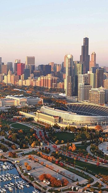 Chicago stadium iPhone 7 wallpaper 1080x1920.