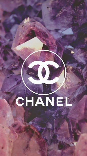 Coco Chanel Logo Diamonds iphone 7 wallpaper.