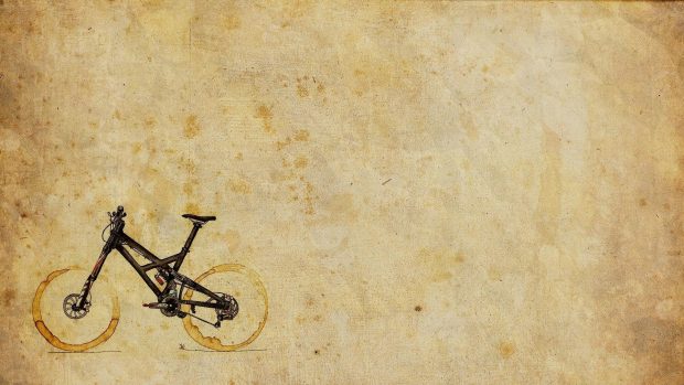 Coffee Stain Bicycle Hi Res Wallpaper.