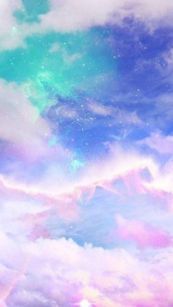 Colorful Clouds Illustration Backgrounds.