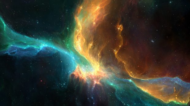 Colorful nebula space pictures 1920x1080.