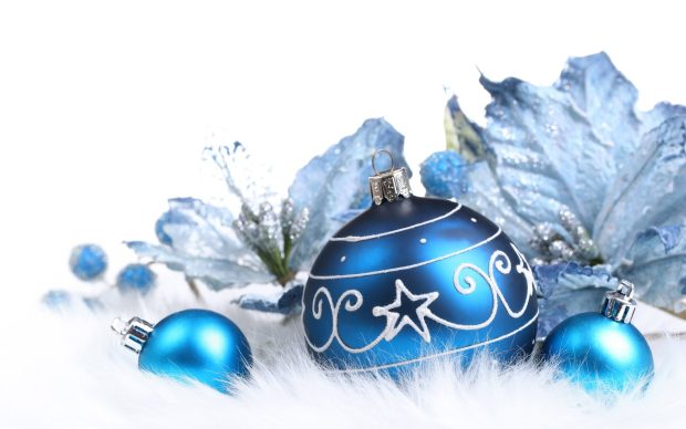 Cool Blue Christmas Background.