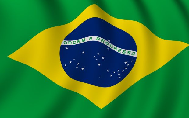 Cool Brazil Flag Background.