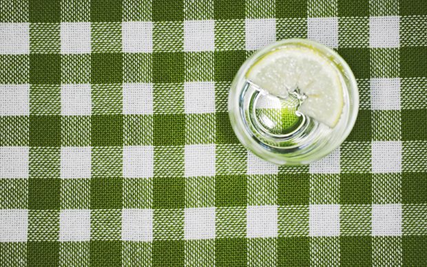 Lemon In Water Glass