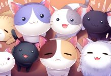 Cute Anime Cat Background HQ.