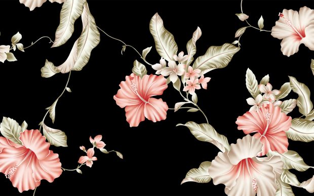 Dark Floral Backgrounds Free Download.