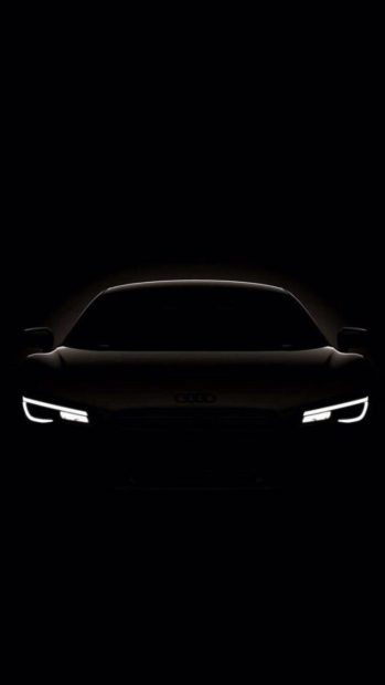 Dark Shiny Concept Car iPhone wallpaper.