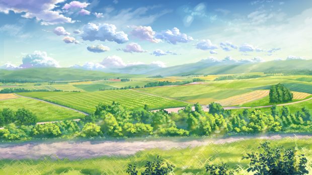 Desktop Free Anime Landscape Backgrounds.