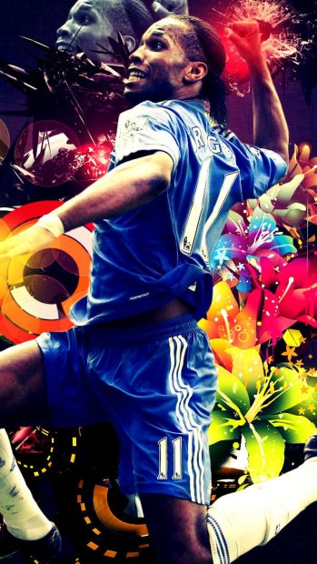 Didier drogba football helsea logo wallpapers 1080x1920.