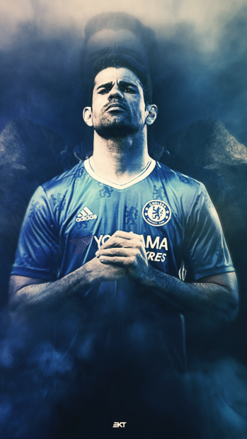 Diego Costa Chelsea iPhone Wallpaper.