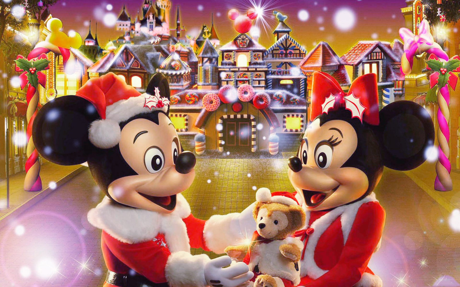 Disney Christmas Wallpapers: Không gian máy tính của bạn chắc chắn sẽ trở nên sinh động và vui tươi hơn với những hình nền Disney Giáng Sinh đáng yêu. Tất cả nhân vật yêu thích của bạn sẽ cùng bước vào một mùa lễ hội Giáng Sinh sôi động và ấm áp. Hãy click ngay để thưởng thức nhé!