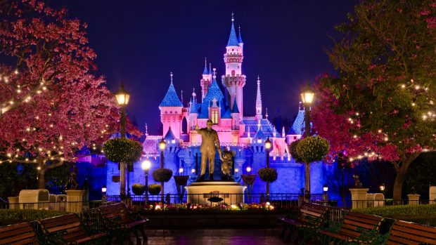 Disney castle backgrounds full hd 1920x1080.