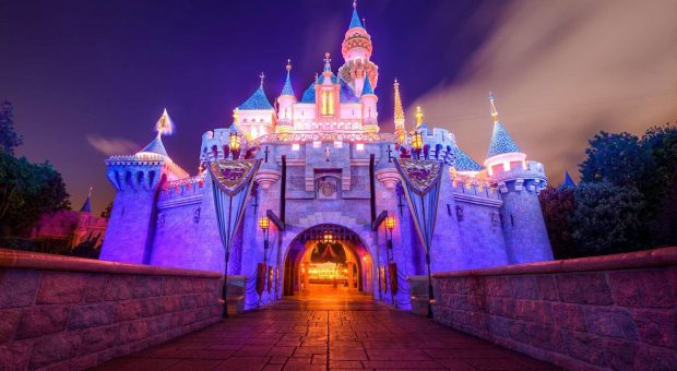 Disney castle wallpaper photo.