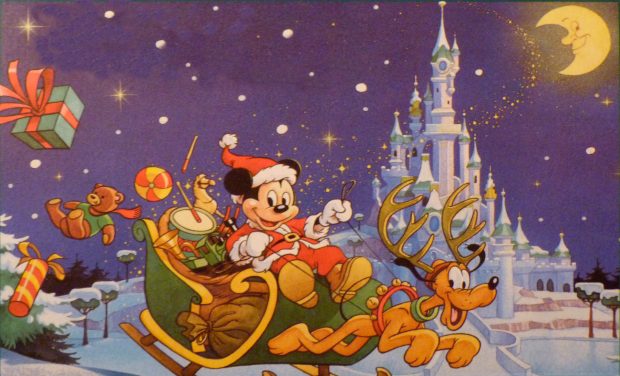 Disney micky at christmas night wallpapers 1920x1200.