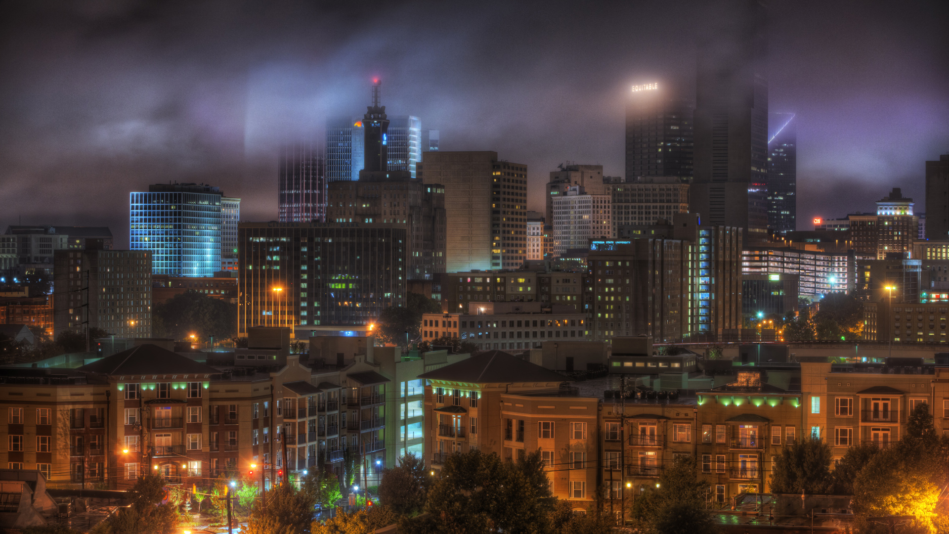 HD Atlanta  Skyline Wallpaper PixelsTalk Net