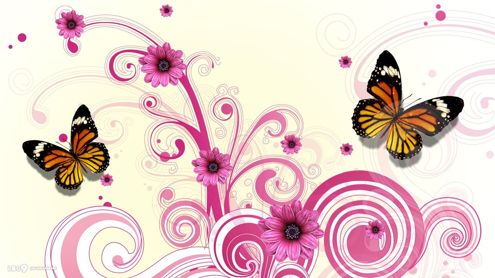 графика бабочки цветы вода graphics butterfly flowers water без смс
