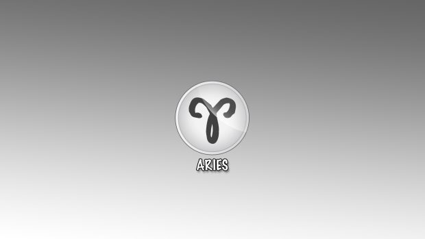 Download Free Aries Sign Logo Wallpaper.