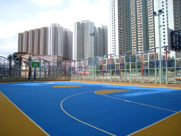 Download Free Basketball Court Background.