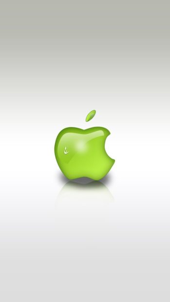 Download Free Green Apple Logo Wallpaper for Iphone.