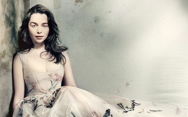 Emilia Clarke british vogue wide wallpapers HD.
