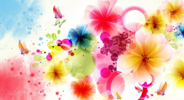 Exotic abstract floral online wallpapers 2048x1152.