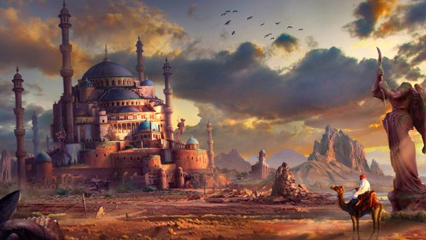 Fantasy Arabic Wallpaper.