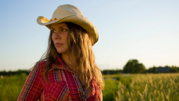 Field lonesome cowgirl hat lonely wallpaper wide 1920x1080.