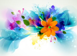 Flowers Bright Color Wallpaper.