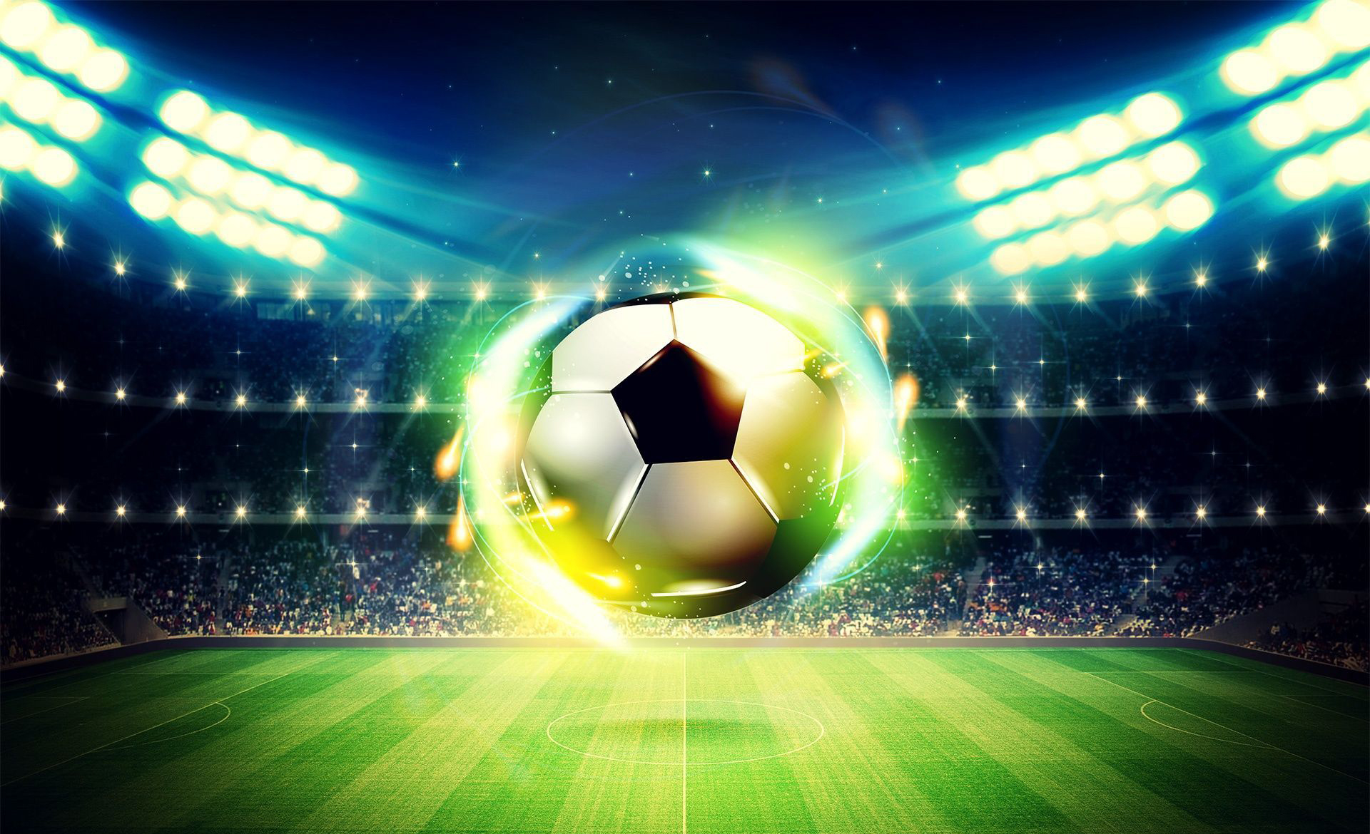 Free Vector  Realistic abstract football background