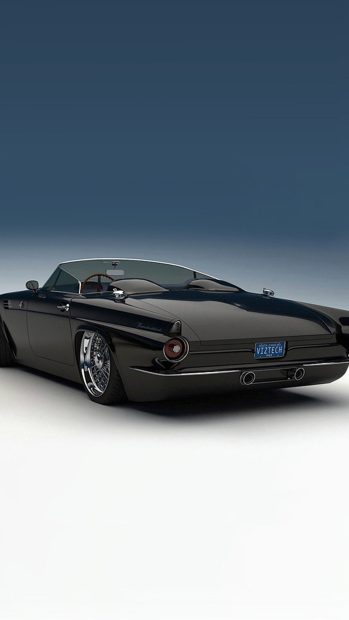 Ford Thunderbird 1955 Custom HD Wallpaper iPhone.