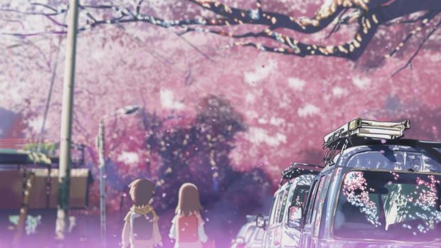 Free 5 centimeters per second wallpaper 1366x768.