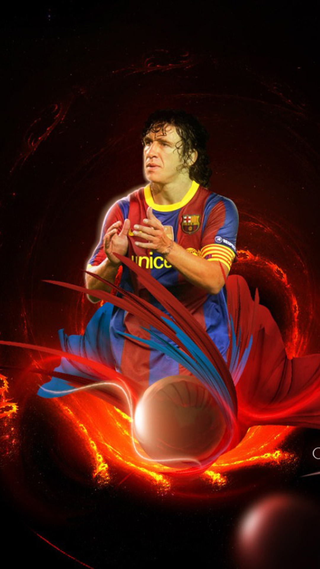 Free Puyol Barcelona FC Iphone 5 Photo.