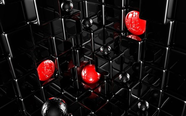 Free red and black 3d wallpaper.